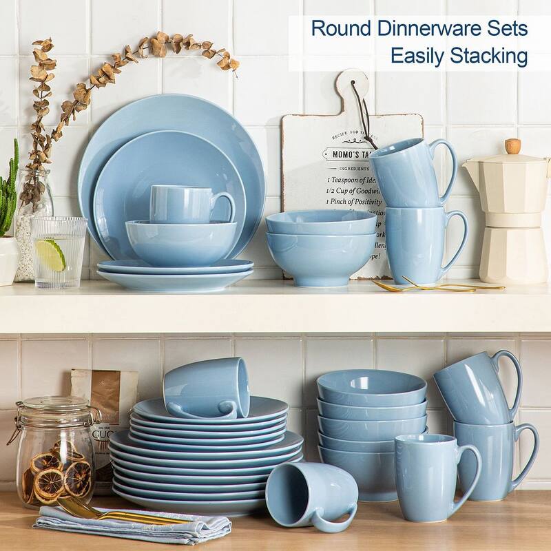 LOVECASA 16-Piece Porcelain Dinnerware Set (Service for 4)