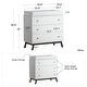 preview thumbnail 10 of 12, Little Seeds Rowan Valley Lark White Urban 3-Drawer Changing Table