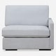 preview thumbnail 1 of 9, Uttermost 238-R-REFUGE Refuge 43" Wide Polyester Sectional Right Arm Cloud Blue