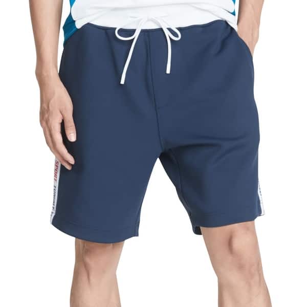Tommy Hilfiger Men's Arnold Logo Taped Shorts Navy Size X-Large