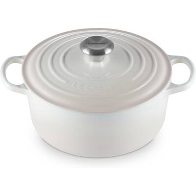 Le Creuset Enameled Signature Round Dutch Oven, 4.5 qt, Meringue