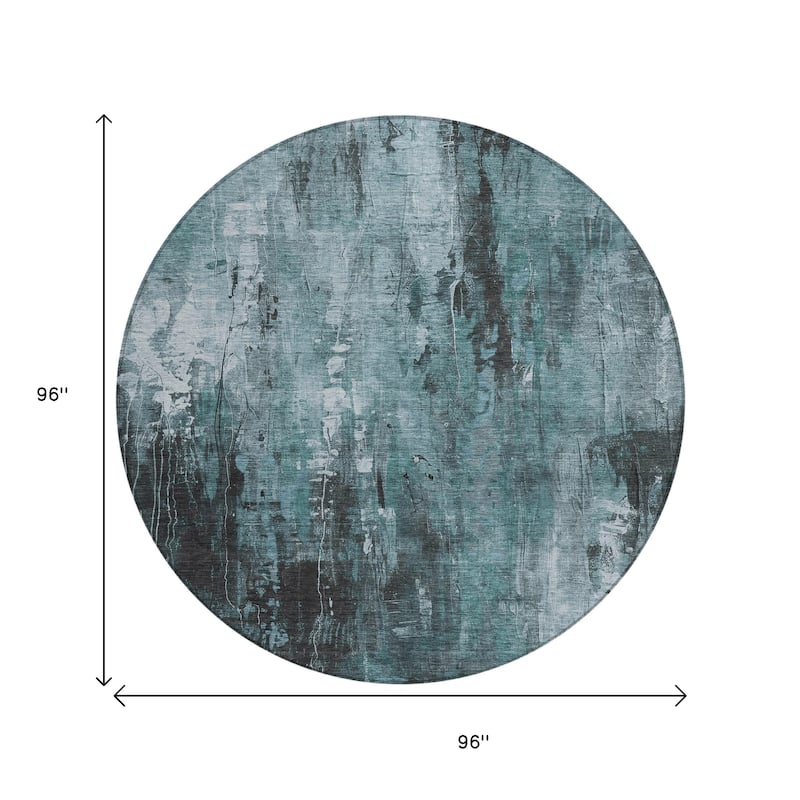 HomeRoots Abstract Transitional Rectangle Outdoor Rug
