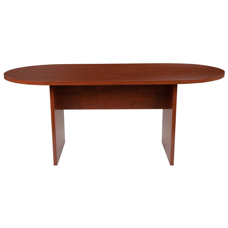 6 Foot (72 inch) Classic Oval Conference Table - Meeting Table