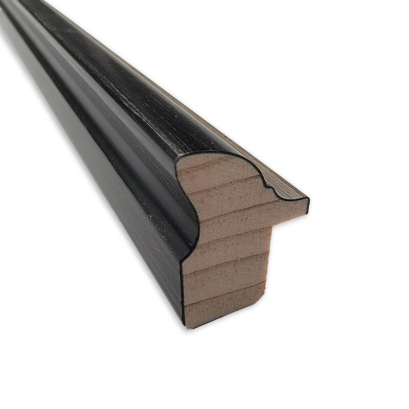 Theo Narrow Non-Beveled Wood Framed Wall Mirror