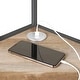 preview thumbnail 3 of 5, Ajax Industrial Brown 51-inch Steel Computer Desk with USB Port by Furniture of America