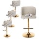 preview thumbnail 103 of 109, Modern Upholstered Swivel Adjusatble Height Leather Barstools Set of 6 Set of 4 - Beige