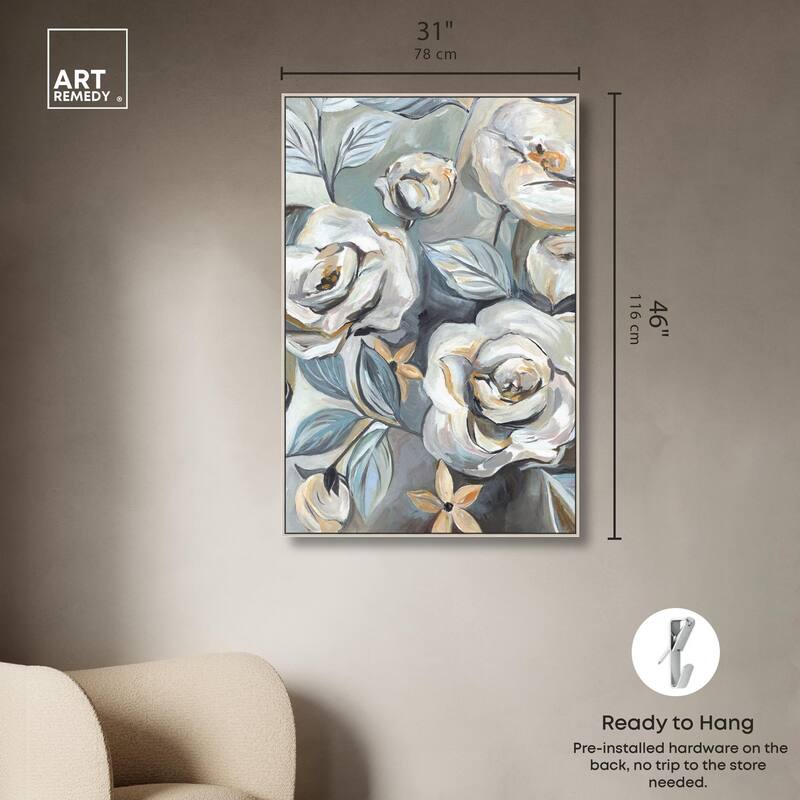 Grey Delight Canvas by Art Remedy
