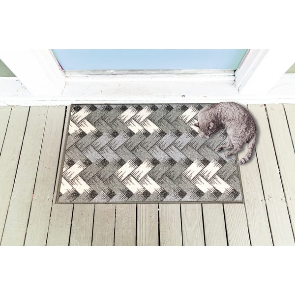 slide 1 of 5, Gloria Non slip Rubber back Door Mat - 20 x 30