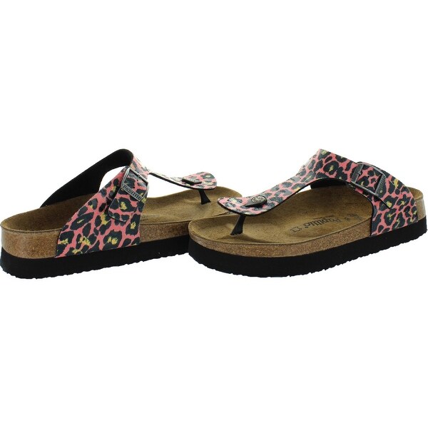 Animal print footbed sandals Clearance