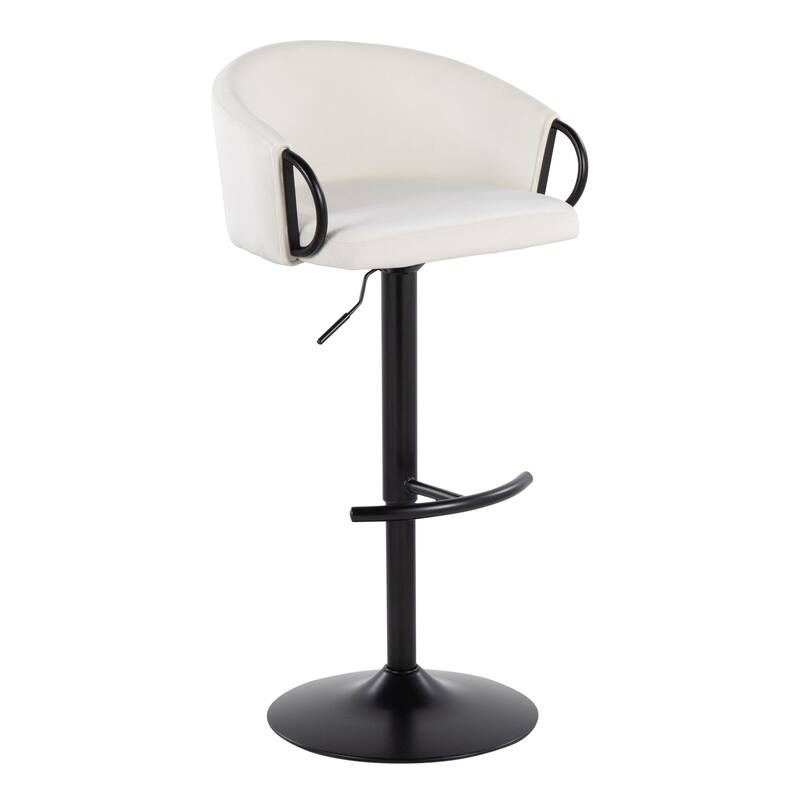 Silver Orchid Battista Adjustable Bar Stool (Set of 2)