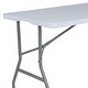 preview thumbnail 7 of 9, 4.97-Foot Bi-Fold Plastic Folding Table with Handle - Event Table