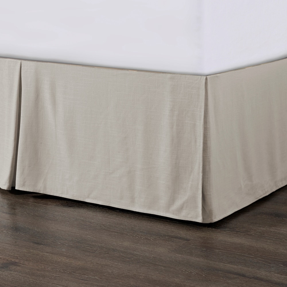 HiEnd Accents Hera Tailored Linen Bed Skirt