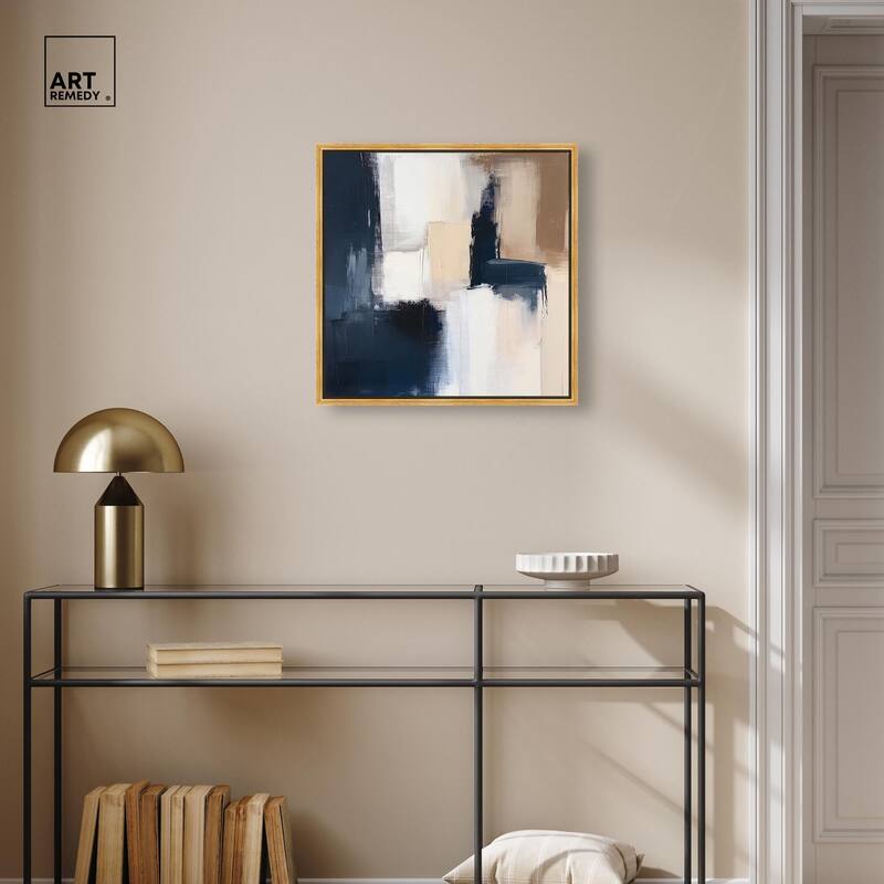 Blue Mood Depth I Canvas by Art Remedy