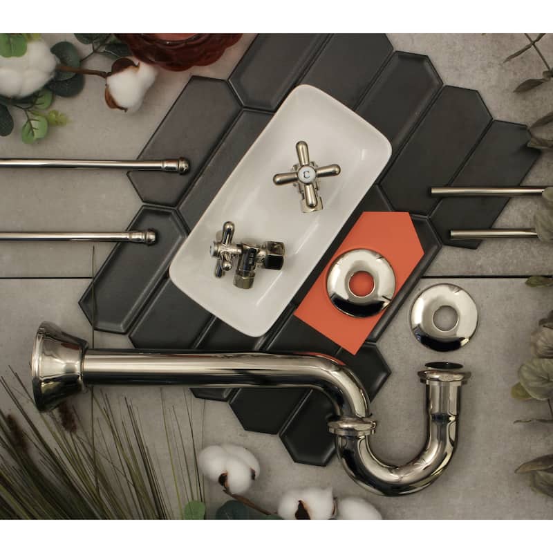 Trimscape Plumbing Supply Kit Combo in Polished Nickel