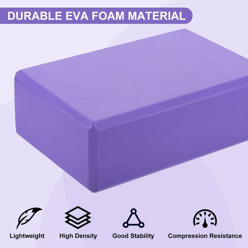 9Pcs Yoga Blocks EVA Foam Non-Slip High-Density Dance Bricks Bulk 9 Colors