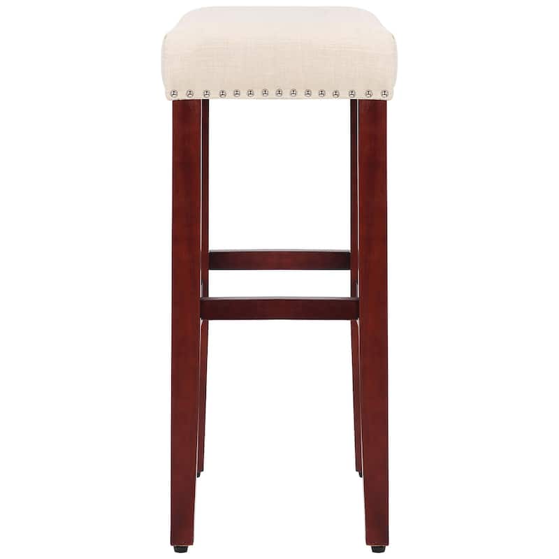 Jameson Upholstered Polyester Cherry 29 Inch Bar Stool (Set Of 2)