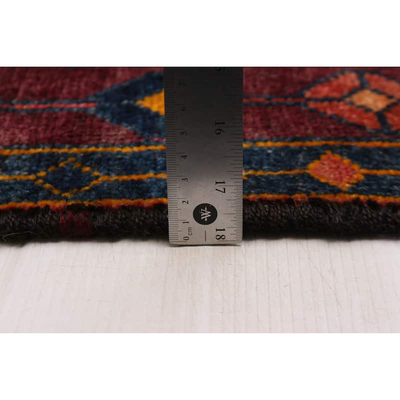 ECARPETGALLERY Hand-knotted Andelz Red Wool Rug - 4'7 x 8'1