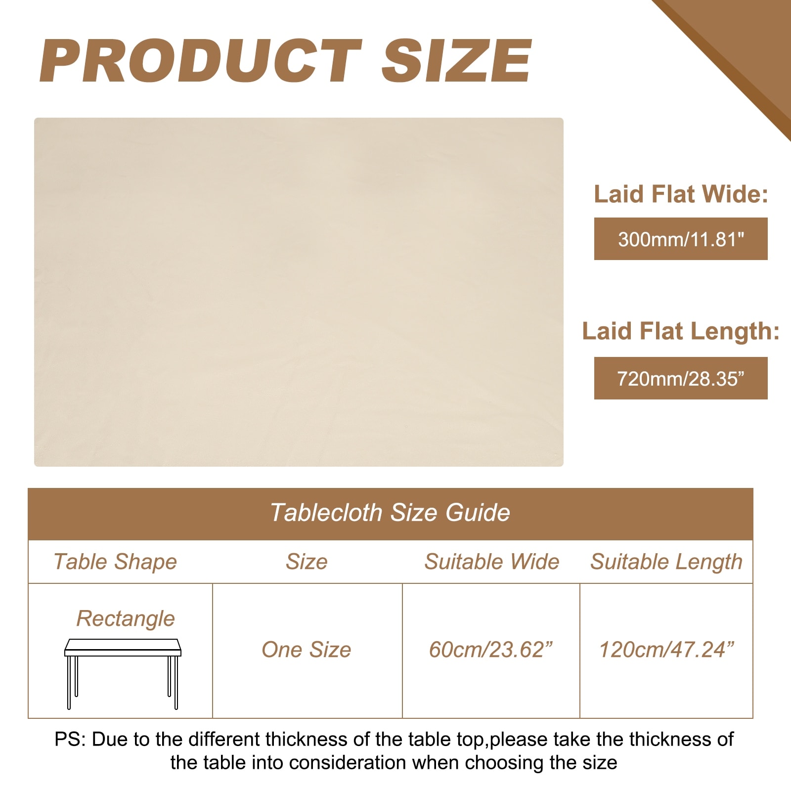 Fitted Tablecloth with Elastic Edge Table