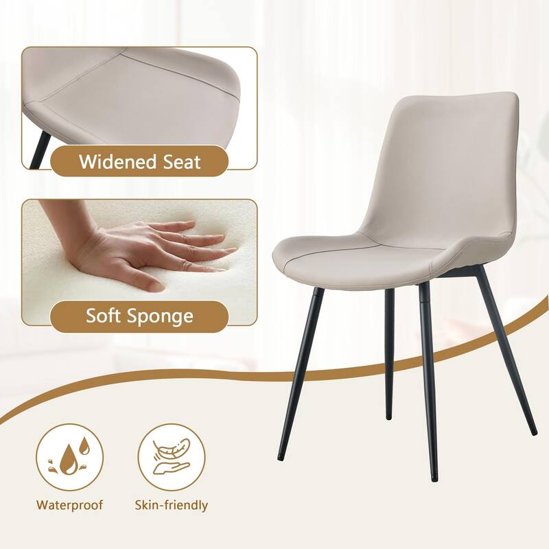 5-Piece Dining Table Set for 4, Kitchen Table Chairs Set of 4, Dining Room Table with Lower Shelf, 4 Chairs for Small Space