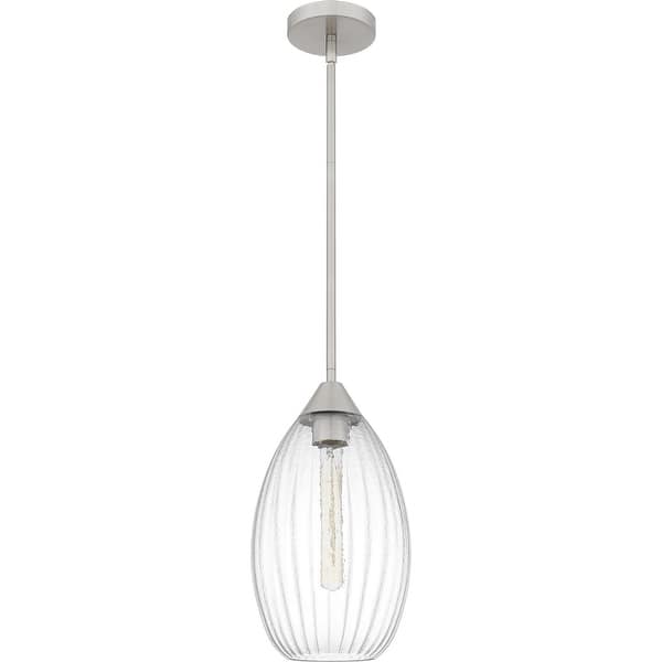 slide 2 of 6, Quoizel Piccolo Pendant One Light Mini Pendant Brushed Nickel