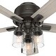 preview thumbnail 28 of 32, Hunter 52" Hartland Low Profile Ceiling Fan with LED Light and Pull Chain - Farmhouse, Rustic Transitional