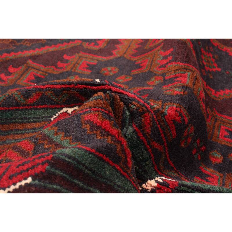 ECARPETGALLERY Hand-knotted Teimani Dark Navy Wool Rug - 3'10 x 6'7