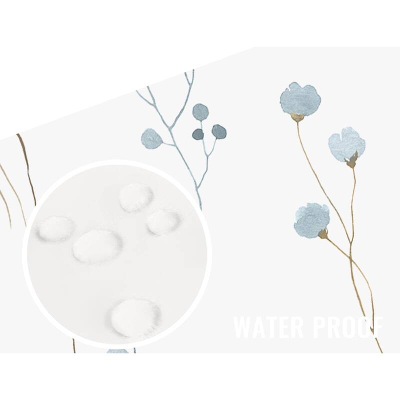 72" x 72" Watercolor Floral PEVA Shower Curtain for Watercolor Boho