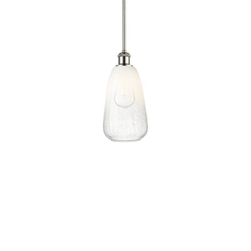 Innovations Lighting 516-1S-13-6 Brookhaven Almond Pendant Brookhaven - Polished Nickel / Opal