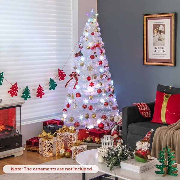 White fibre optic christmas tree 6ft cheap