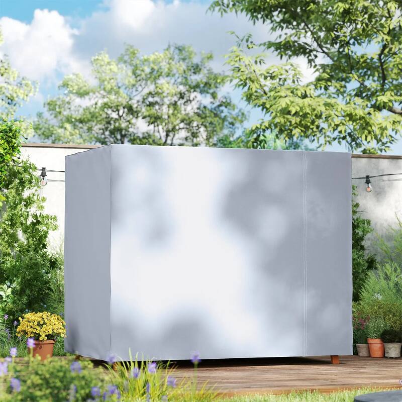 Dark Grey UV Resistant Oxford Cloth Patio Swing Chair Cover Large Outdoor Hammock Protector - 80.75"L x 48.75"W x 64.5"H