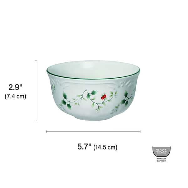 Pfaltzgraff Winterberry Set of 4 Deep Bowls, 24 Oz