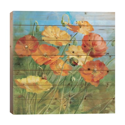 Summer Field IV Print On Wood by Danhui Nai - Multi-Color