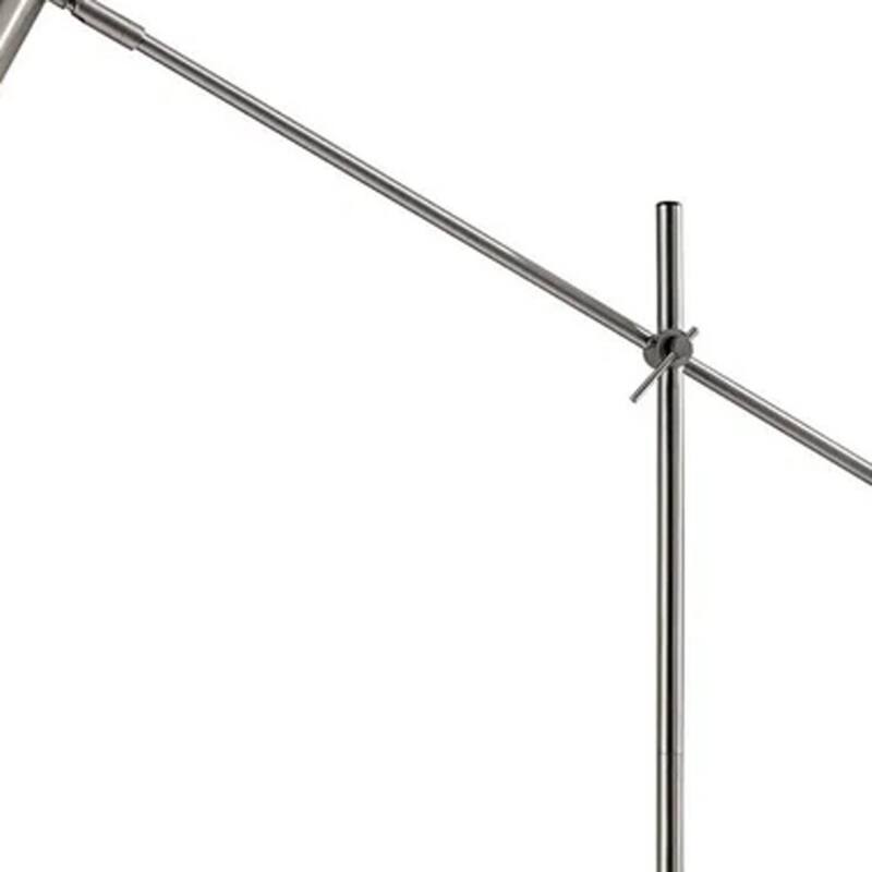 63” Adjustable LED Task Floor Lamp with 3-Way Dimmer Switch and Metal Drum Shade for Living Room - 63”H x 6.5”W x 30.5”D