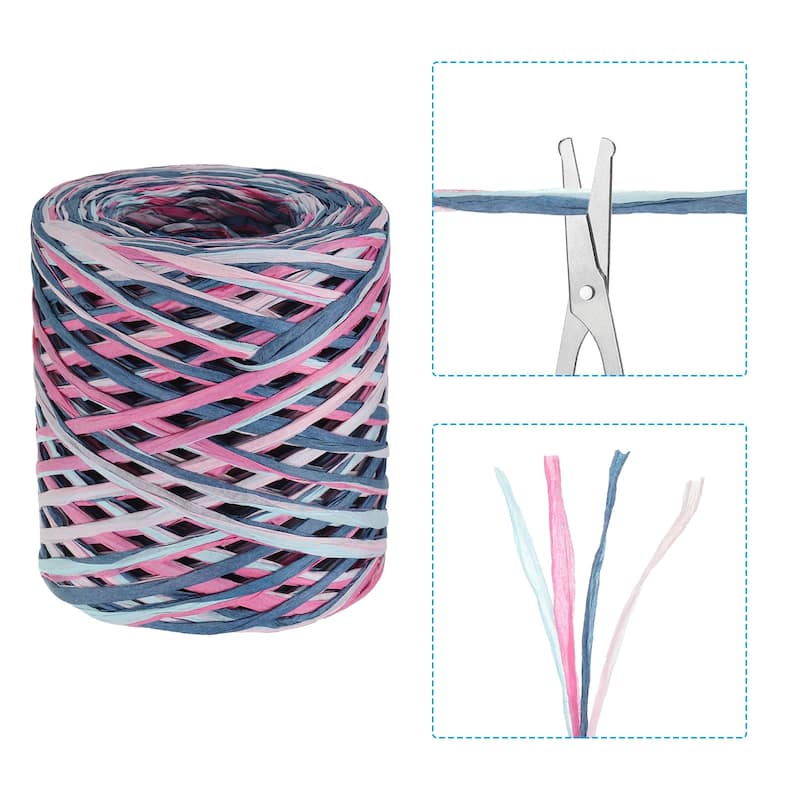 2Roll 219Yard Raffia Ribbon Raffia Paper Craft Ribbon - 219 Yards