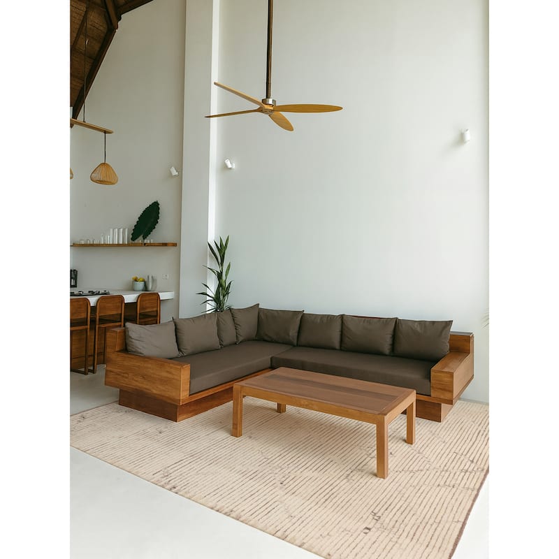 ECARPETGALLERY Hand-knotted Looma Cream Wool Rug - 8'2 x 10'0