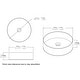preview thumbnail 28 of 36, BNK 16 inch White Ceramic Circular Vessel Bathroom Sink
