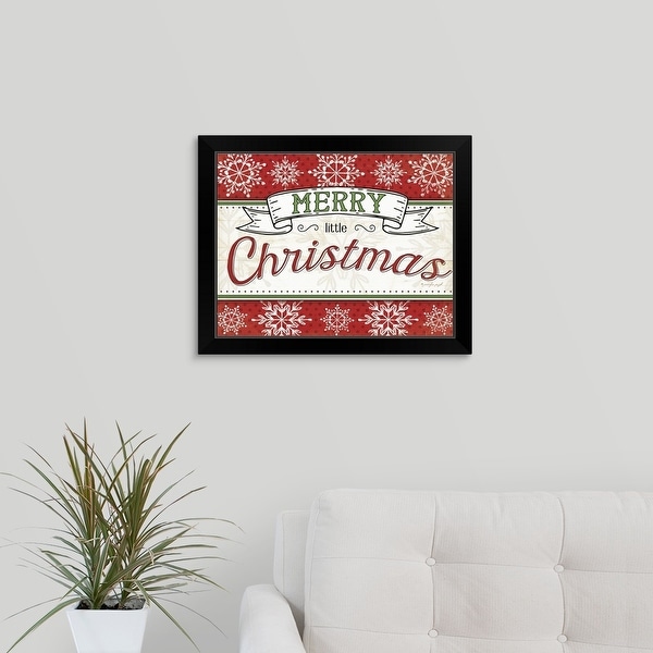 Jennifer Pugh Economy Framed Print with Standard Black Frame entitled Merry Little Christmas