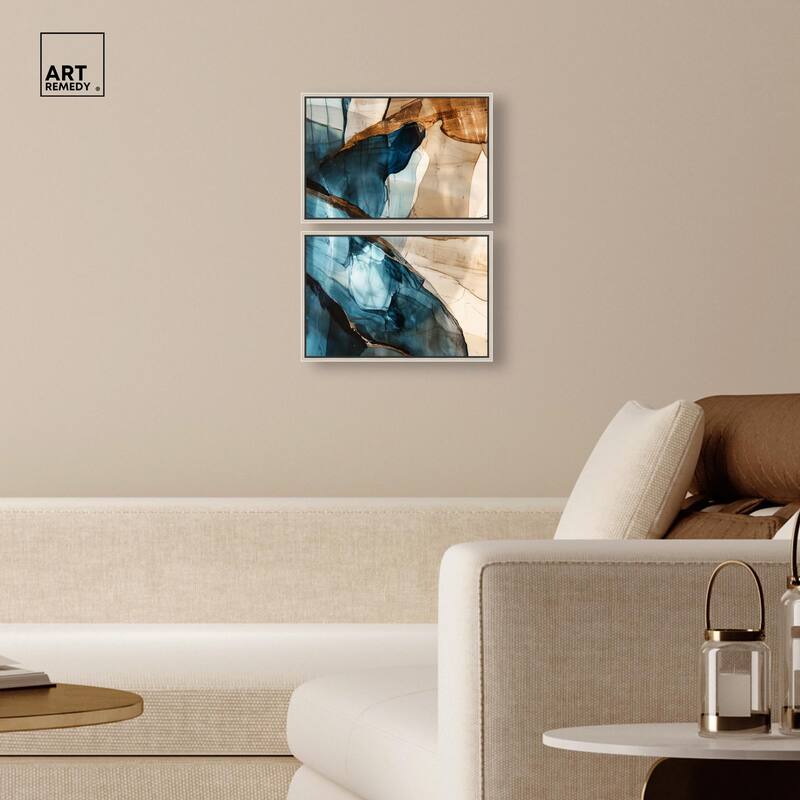 Glitch Aesthetic II Canvas Set of 2 by Art Remedy