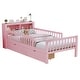 preview thumbnail 19 of 37, Twin Size Bed with Headboard Storage Rack, Two Under-Bed Drawers, Three-Side Guardrails for Safety and Security