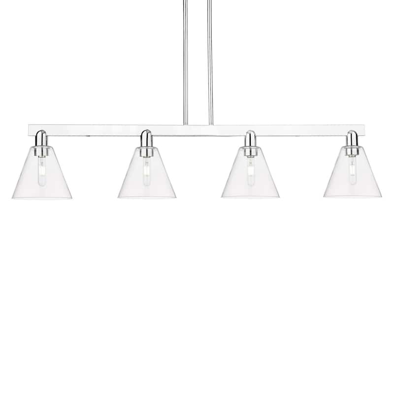 Innovations Lighting 716-4I-11-51 Berkshire Glass Linear Berkshire - Polished Chrome / Clear