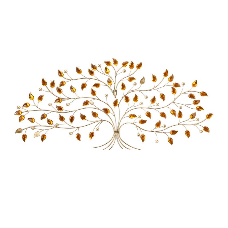 Silver Metal Tree Wall Decor