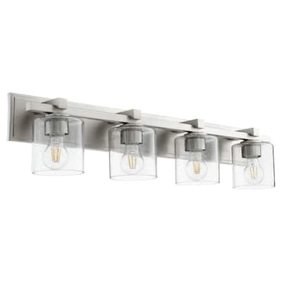 Quorum International 4 Light 33" Wide Bathroom Vanity Light