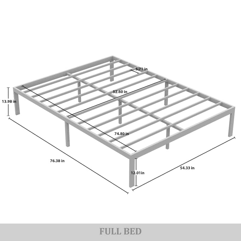 CraftPorch Minimalist Metal Platform Bed