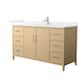 Option White Oak / White Cultured Marble Top / Brushed