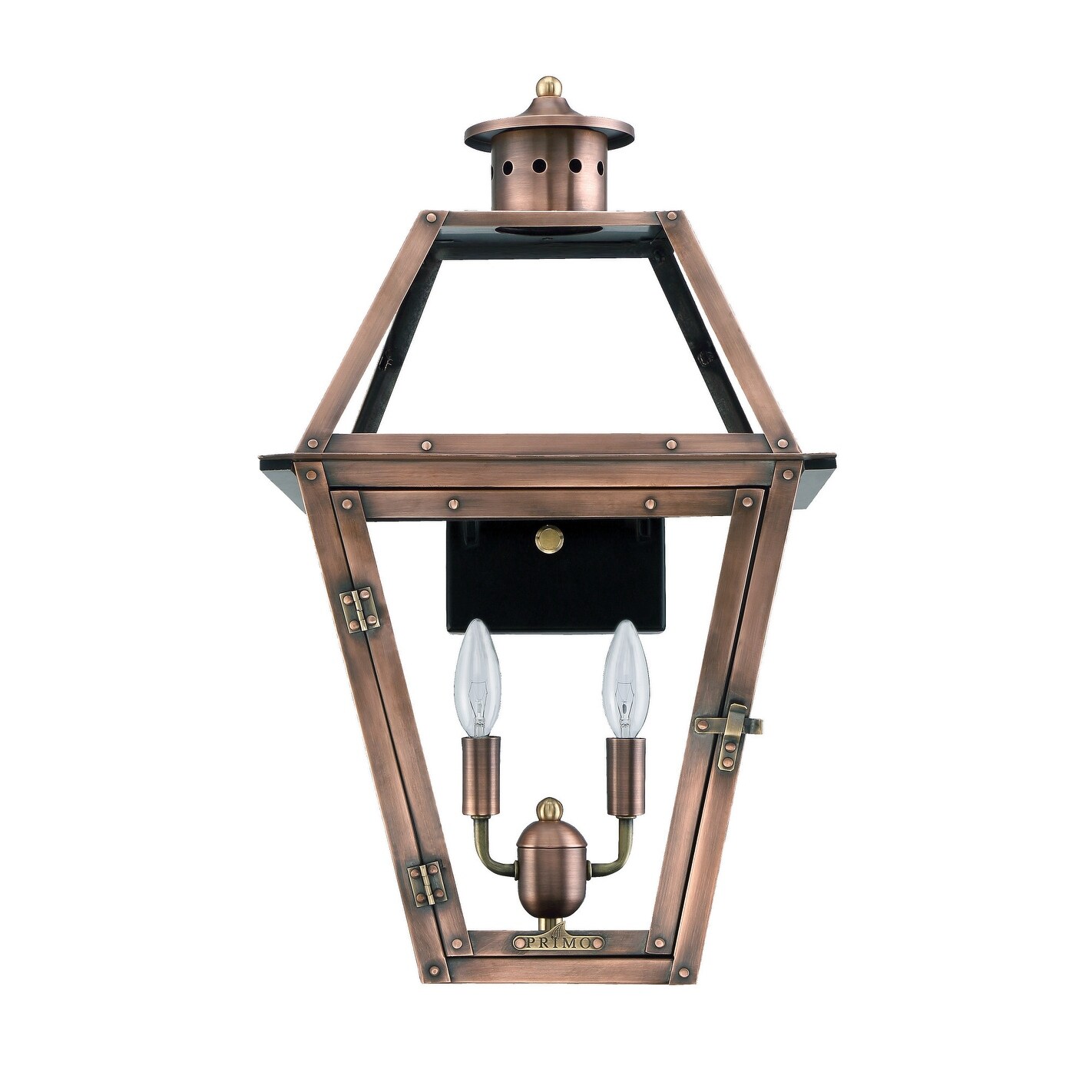 Shop Black Friday Deals On Primo Lanterns Ol 18e Orleans 2 Light 18 Tall Outdoor Lantern Wall Sconce With Electric Configuration Copper Overstock 12989624