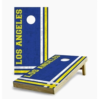 Los Angeles Rams Multi Stripe Cornhole Game (Choose Wraps or Boards)