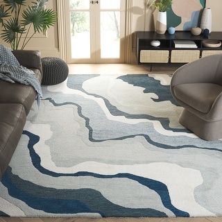 SAFAVIEH Handmade Rodeo Drive Hulda Mid-Century Modern Wool Rug