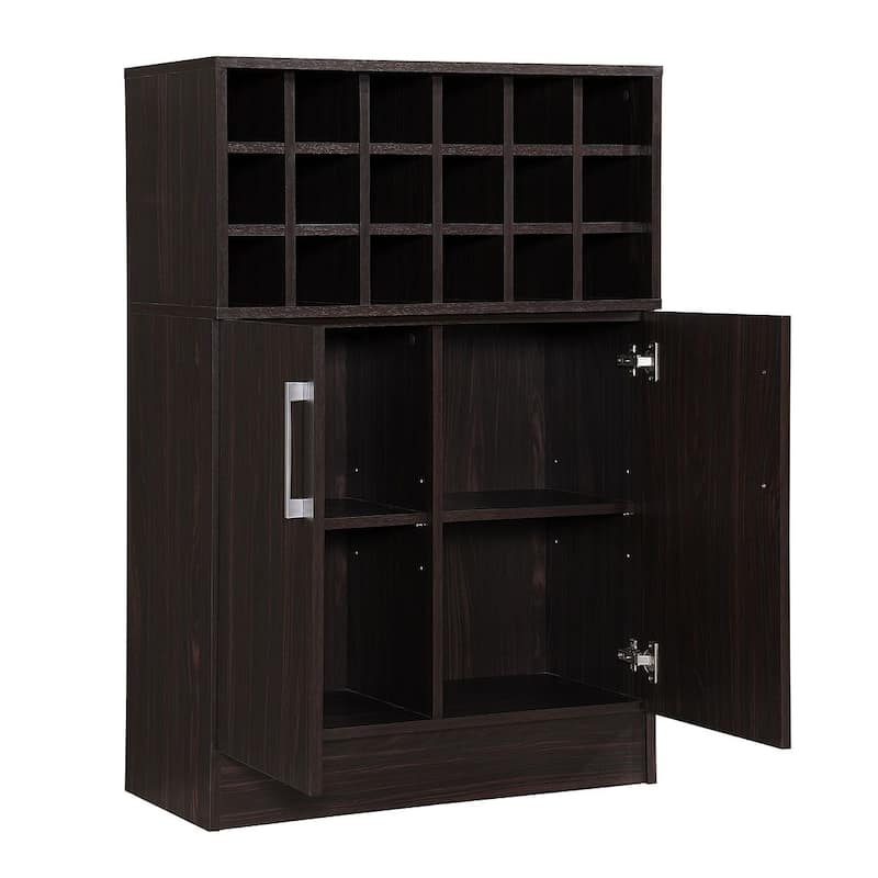 28" Modern WINE & BAR CABINET With 2 Doors