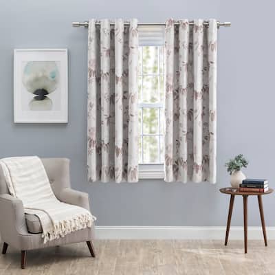 Mystic Garden Grommet Short Curtain Panel with Wand