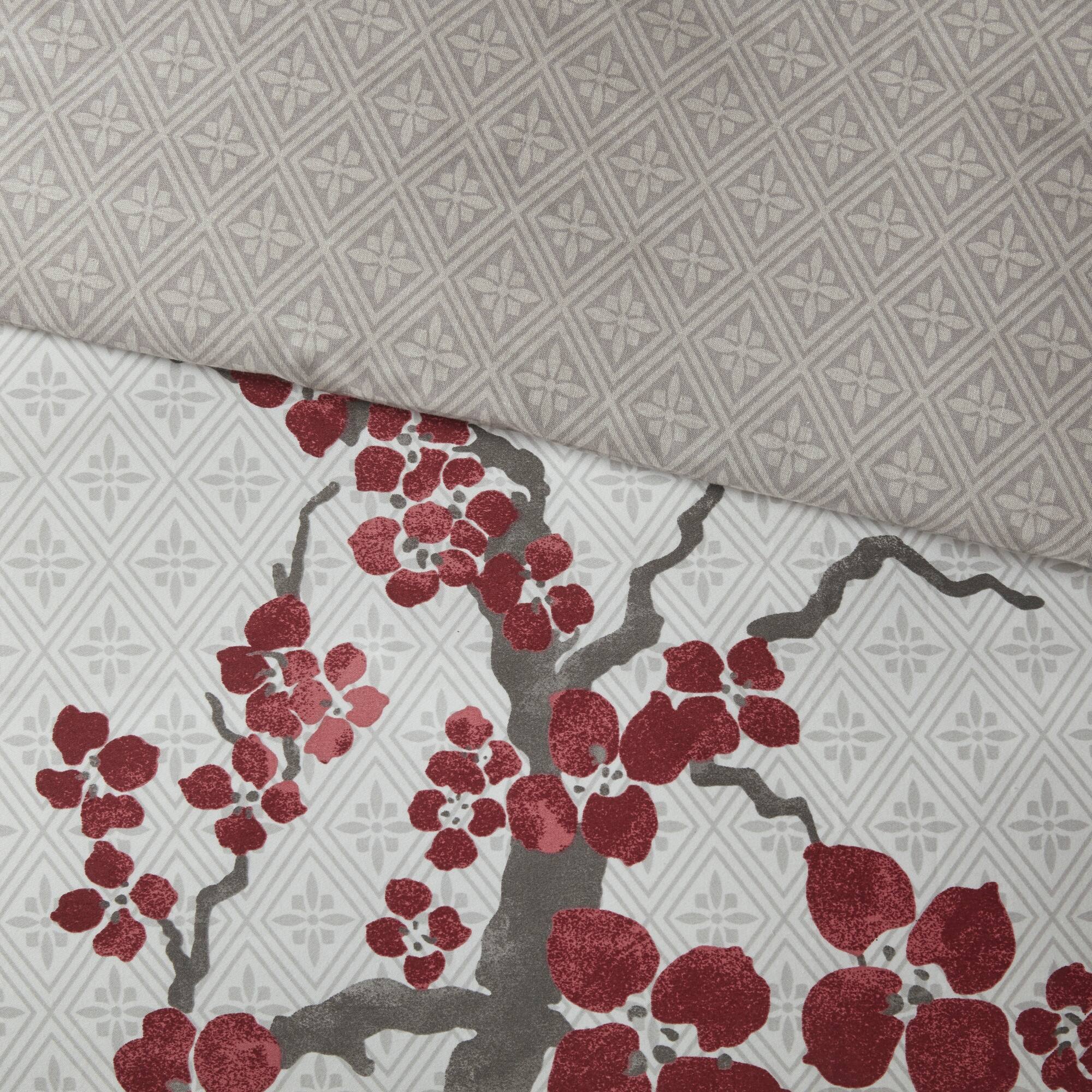 N Natori Cherry Blossom Multi Cotton Duvet Cover Set On Sale Bed Bath & Beyond 12518471